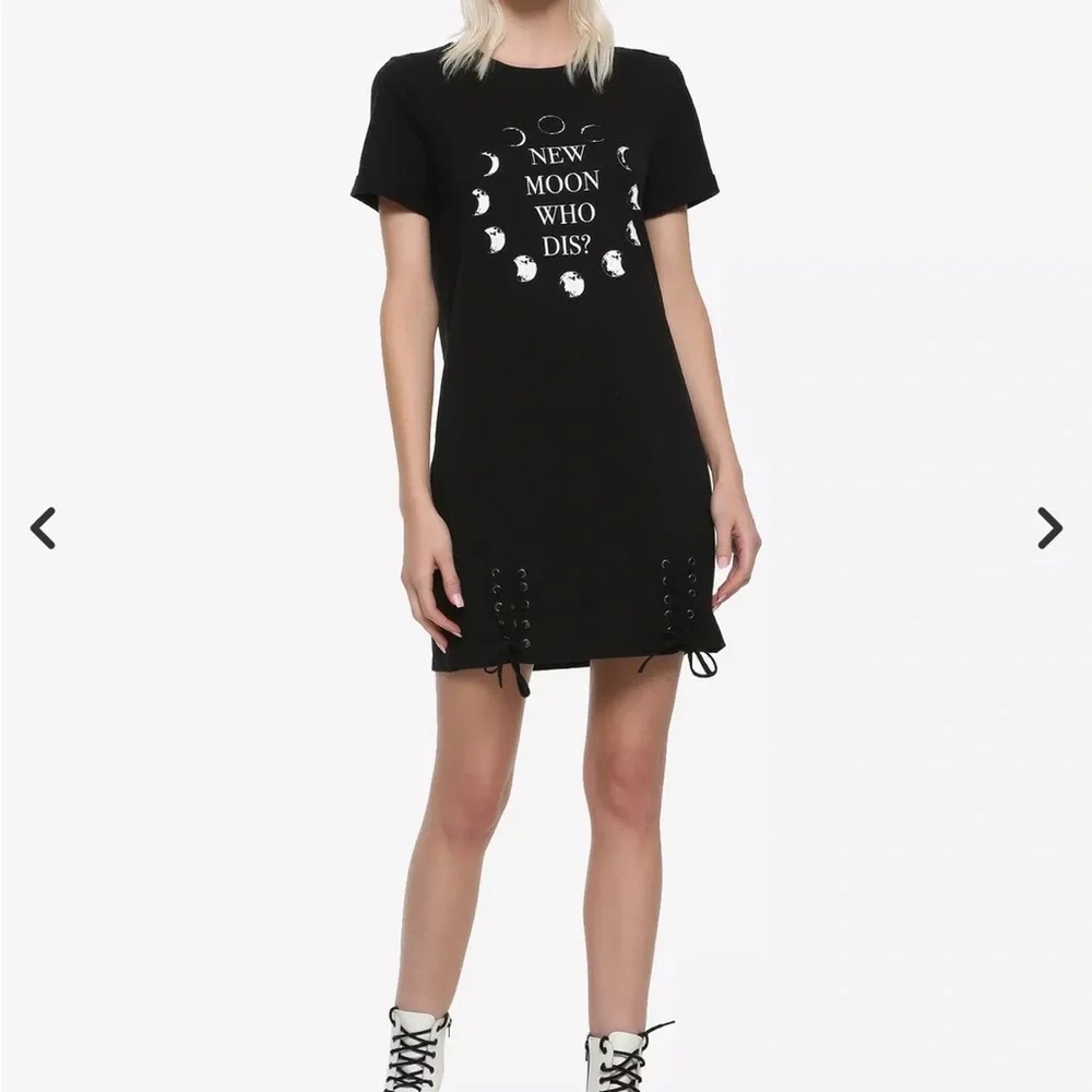 New Moon Who Dis? Lace Up Dress - Picture 1 of 5
